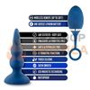 Dilatador anal con vibracion carga usb y control inalambrico